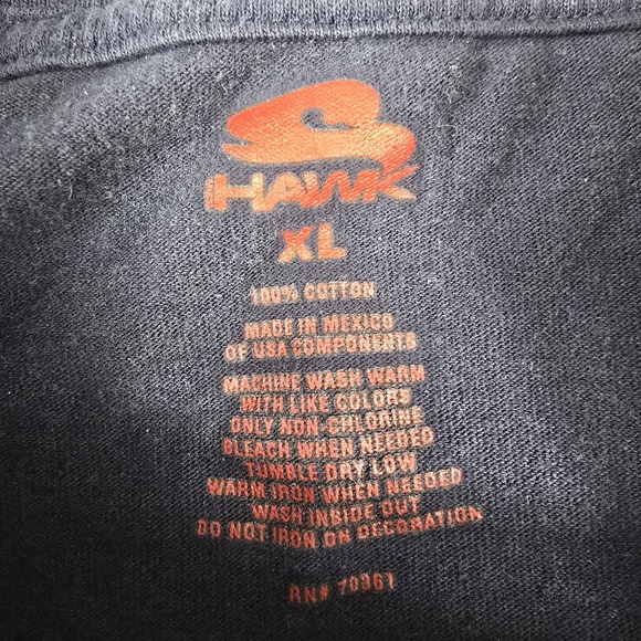 Tony Hawk Y2K Layered Long Sleeve Shirt XL Blue White Graphic Print - Picture 2 of 7